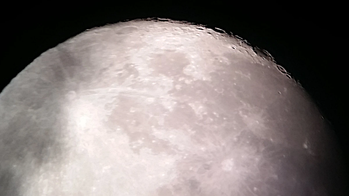 One of the first images of the moon I took with my telescope.