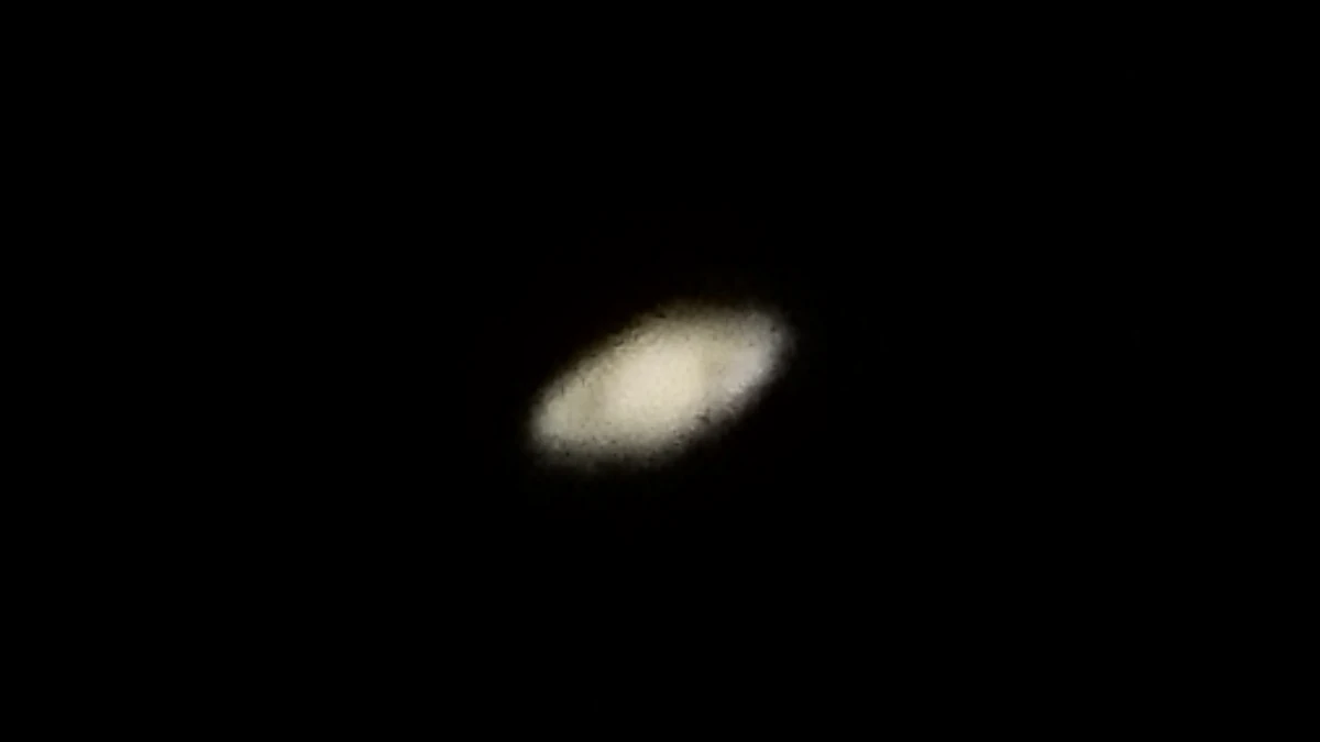 One of the first images of Saturn I took with my telescope.